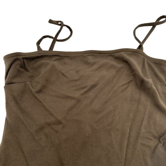 Free People Intimately Brown Spaghetti Strap Brown Bodysuit Size Small - Picture 2 of 6